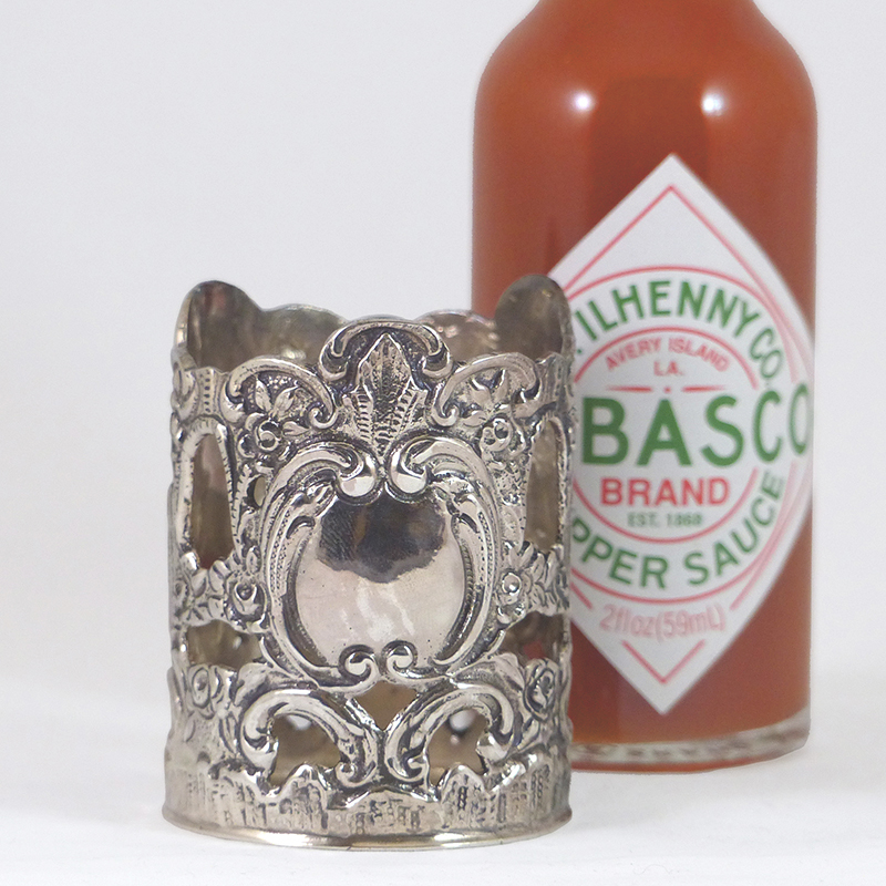 Sterling Silver Tabasco Holder - New Orleans Silversmiths